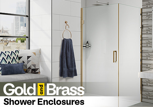 Gold and Brass Shower Enclosures